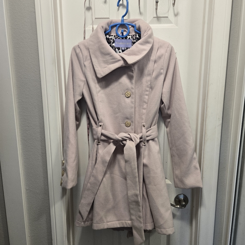 Madden Girl Stylish Light Pink Coat  Size M